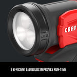 red and black CRAFTSMAN Flashlight Bulb