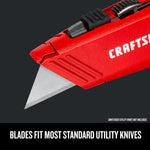 Graphic of CRAFTSMAN Knives & Blades: Knives: Utility highlighting product features