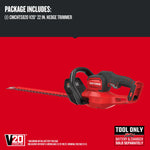 Graphic of CRAFTSMAN Hedge Trimmers highlighting product features