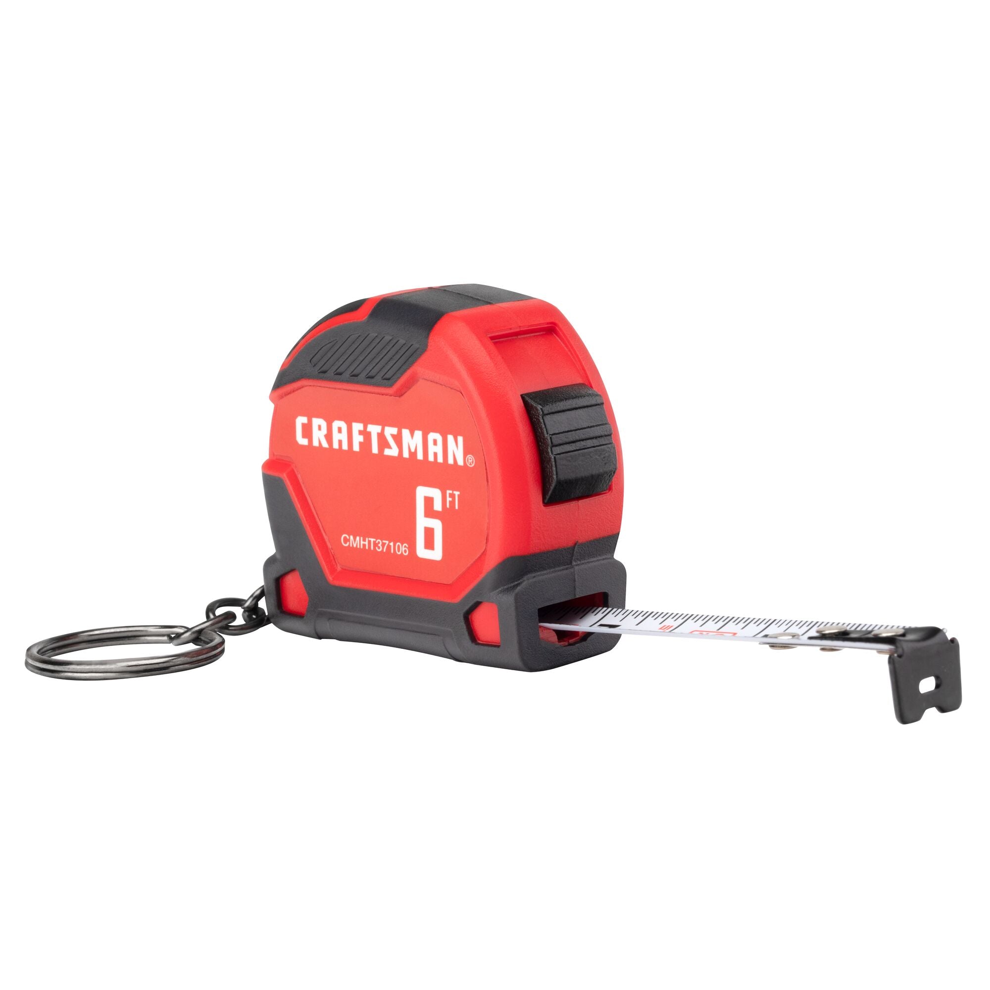 CRAFTSMAN Tape Measure, Self-Lock, 25-Foot (CMHT37225S),Red/Back