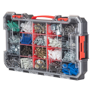 Craftsman Tool Box Portable Tool Box Large Thick Plastic Storage Box with  Organizer Tray and Divider Folding Double Clamshell Tools Container Tool  Storage (Color : A) : : Tools & Home Improvement