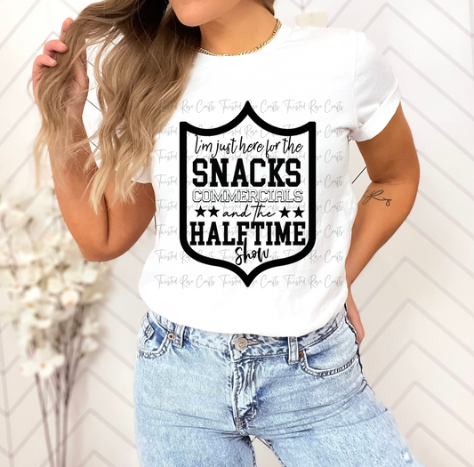 Just Here for The Half Time Show Screen Printed Tee Adult 3XL / Pink