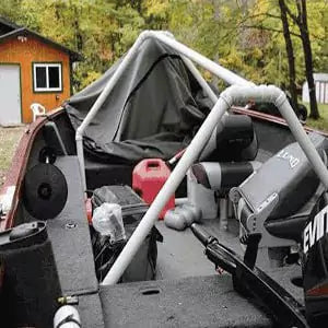 How to make boat cover support system 21ft
