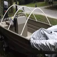 jon boat cover support