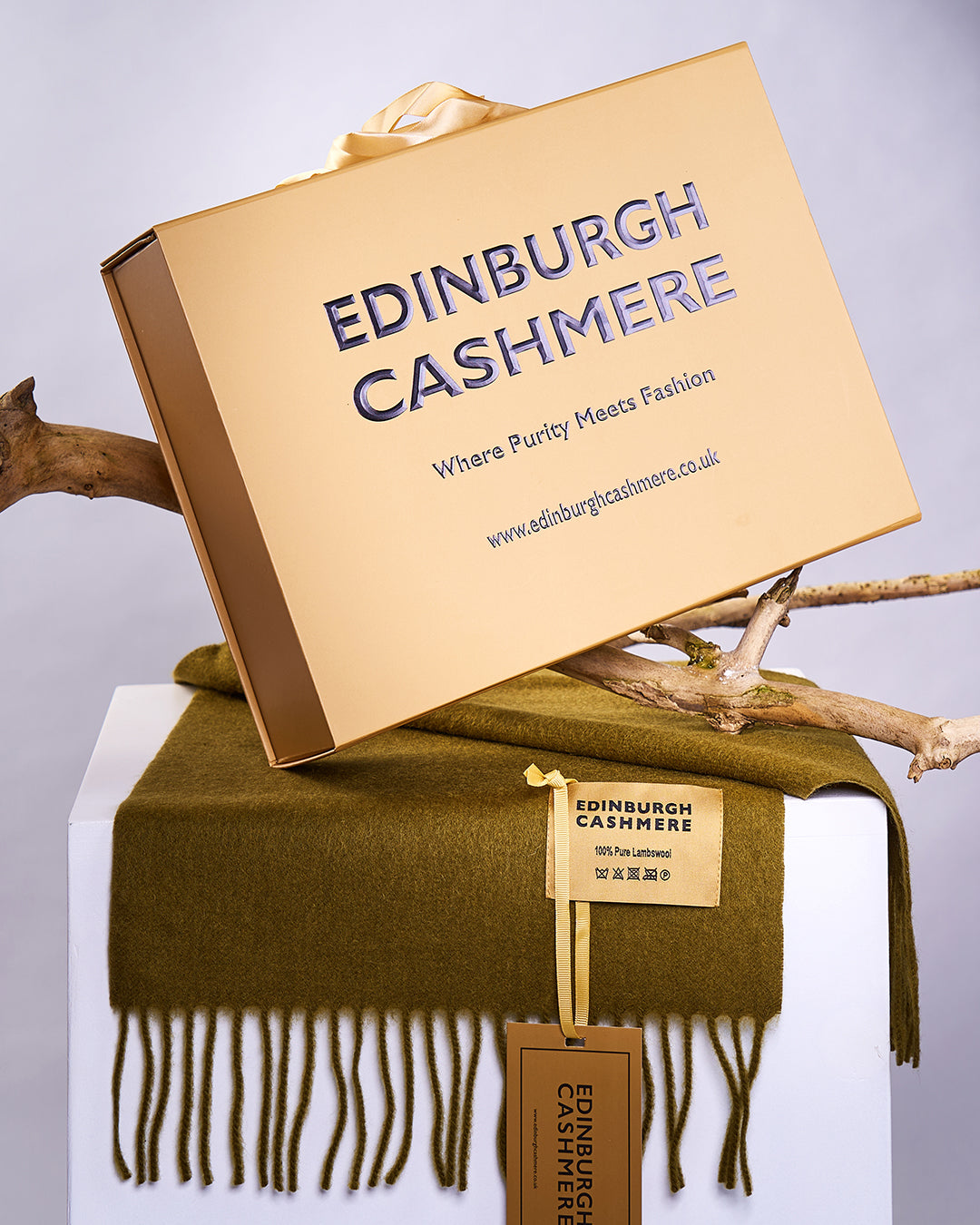 Gift boxes of Designer Edinburgh Cashmere Brand