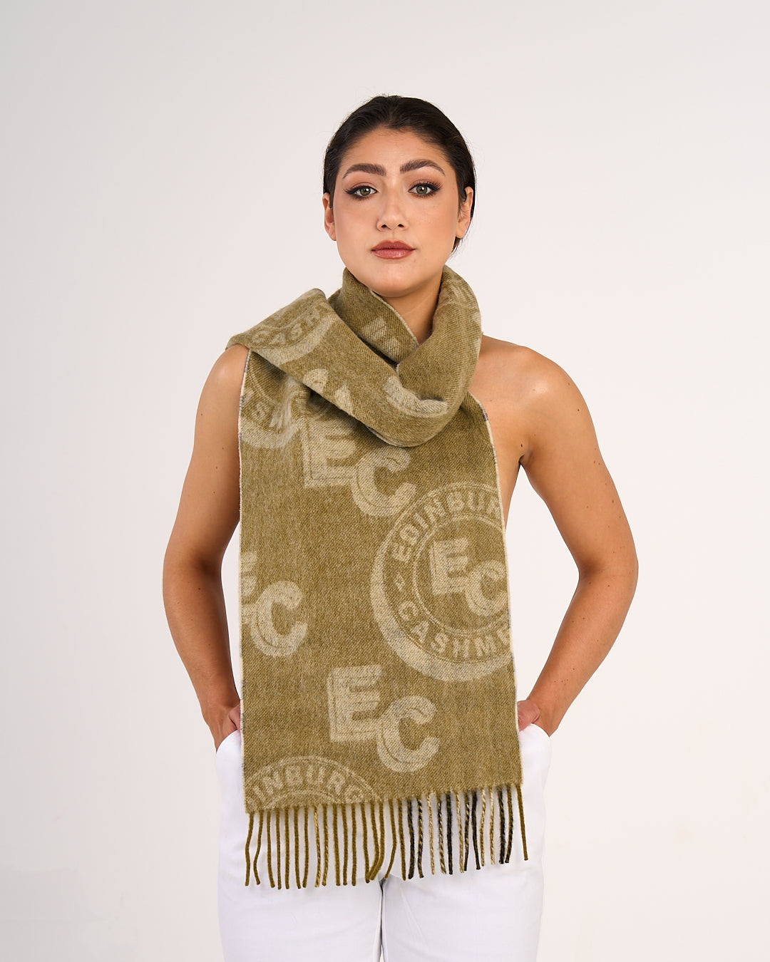 Exclusive check design scarves