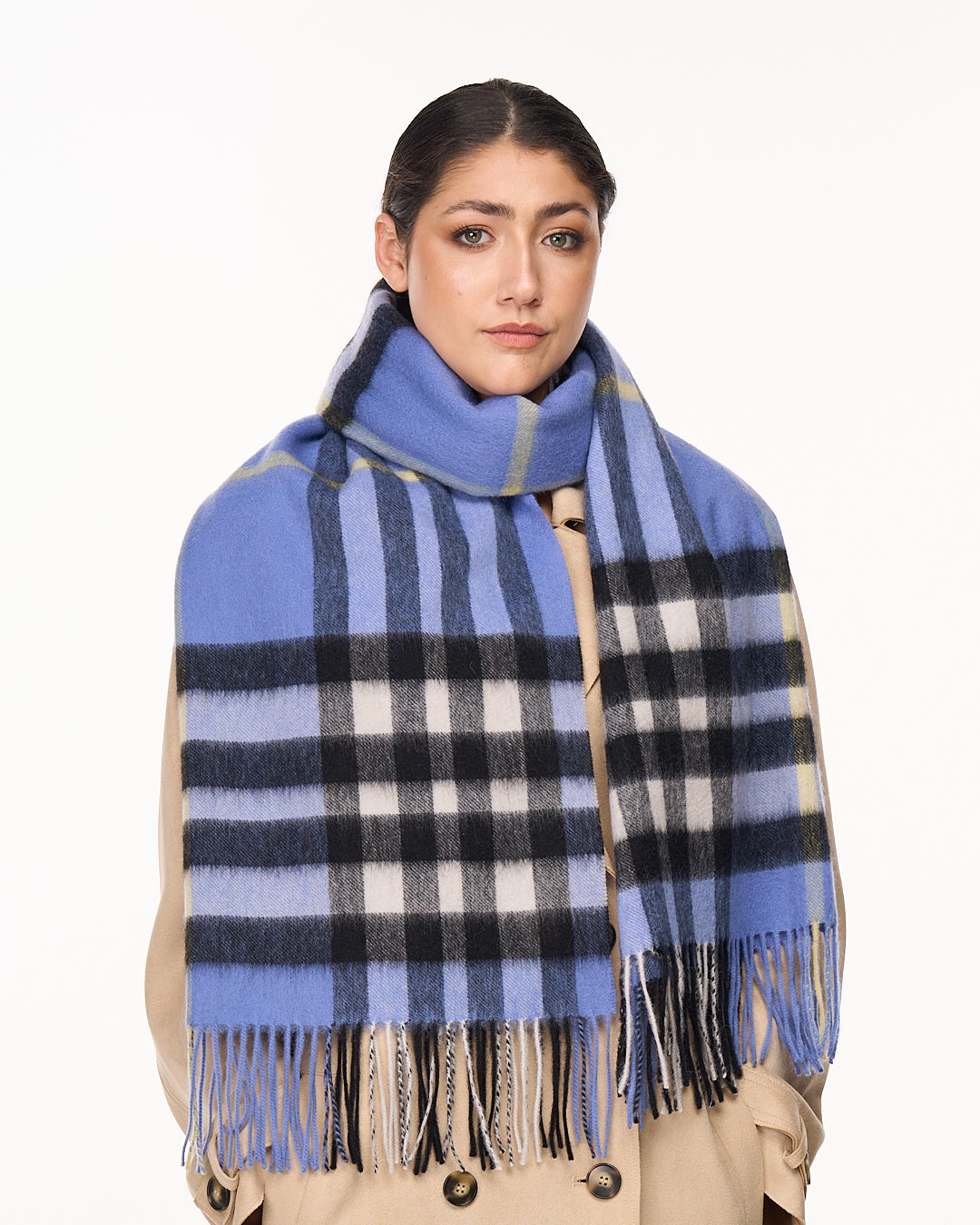 Exclusive check designs scarves