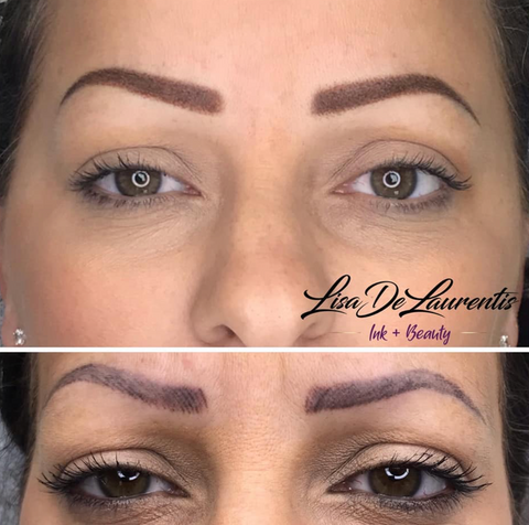 Permanent eyebrows corrective work