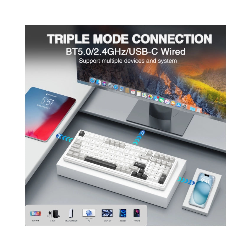 AULA F99 Tri-Mode Magnetic Keyboard