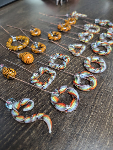 lampwork twistie art beads