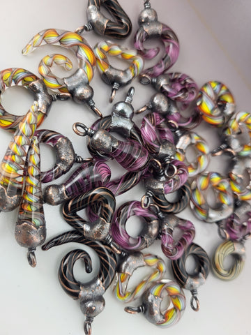 Hnadmade Lampwork Twistie Art Beads