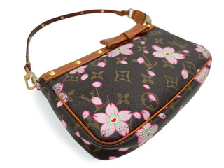 Louis Vuitton x Takashi Murakami Monogram Cherry Blossom Pochette Acce –  LuxeDH