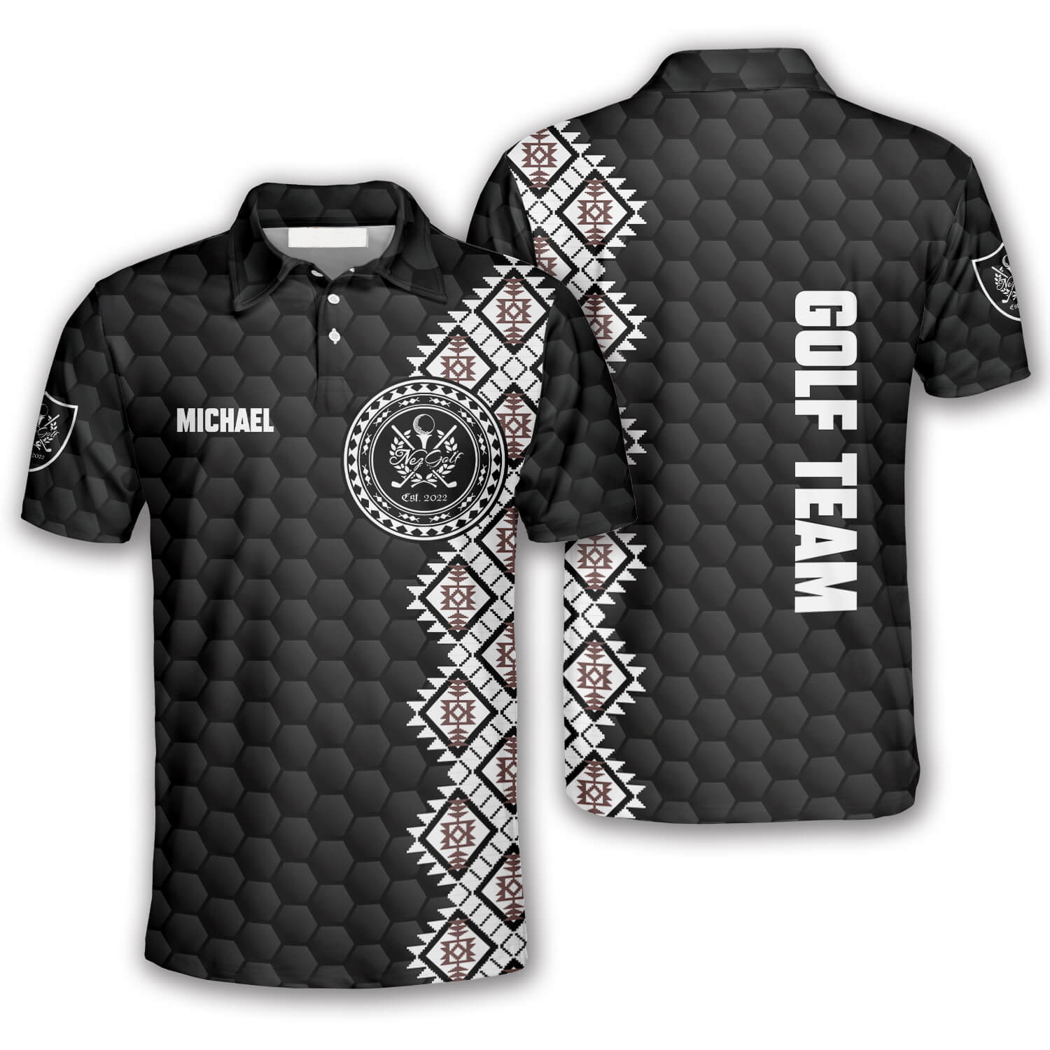Personalized Golf Polo Shirt, Custom Golf Polo Shirts for Men