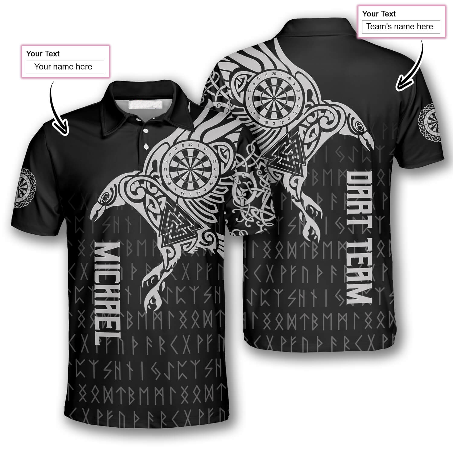 Raven Viking Tattoo Custom Baseball Jersey in 2023