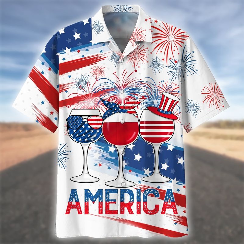 Second Amendment Miami Vice Themed Hawaiian Shirt 