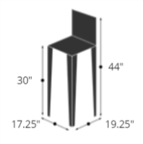 Carole Barstool Dimensions