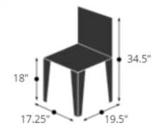 Bulldog Side Chair Dimensions