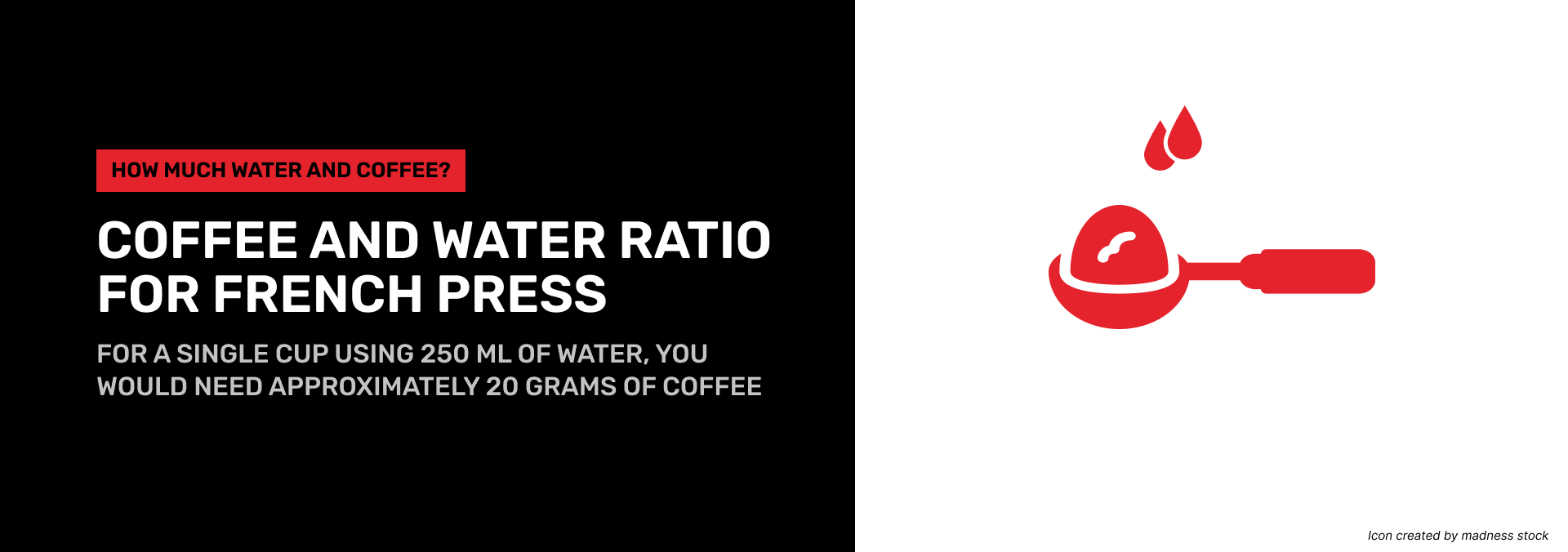 coffee and water ratio for french press