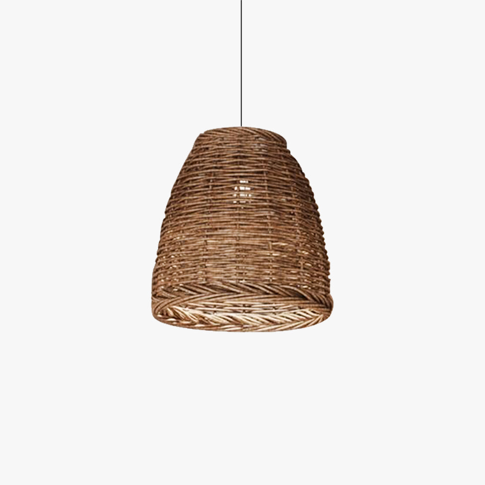 Muto Vintage Rustic LED Pendant Light Rattan Living Room Bedroom - Las Sola product image