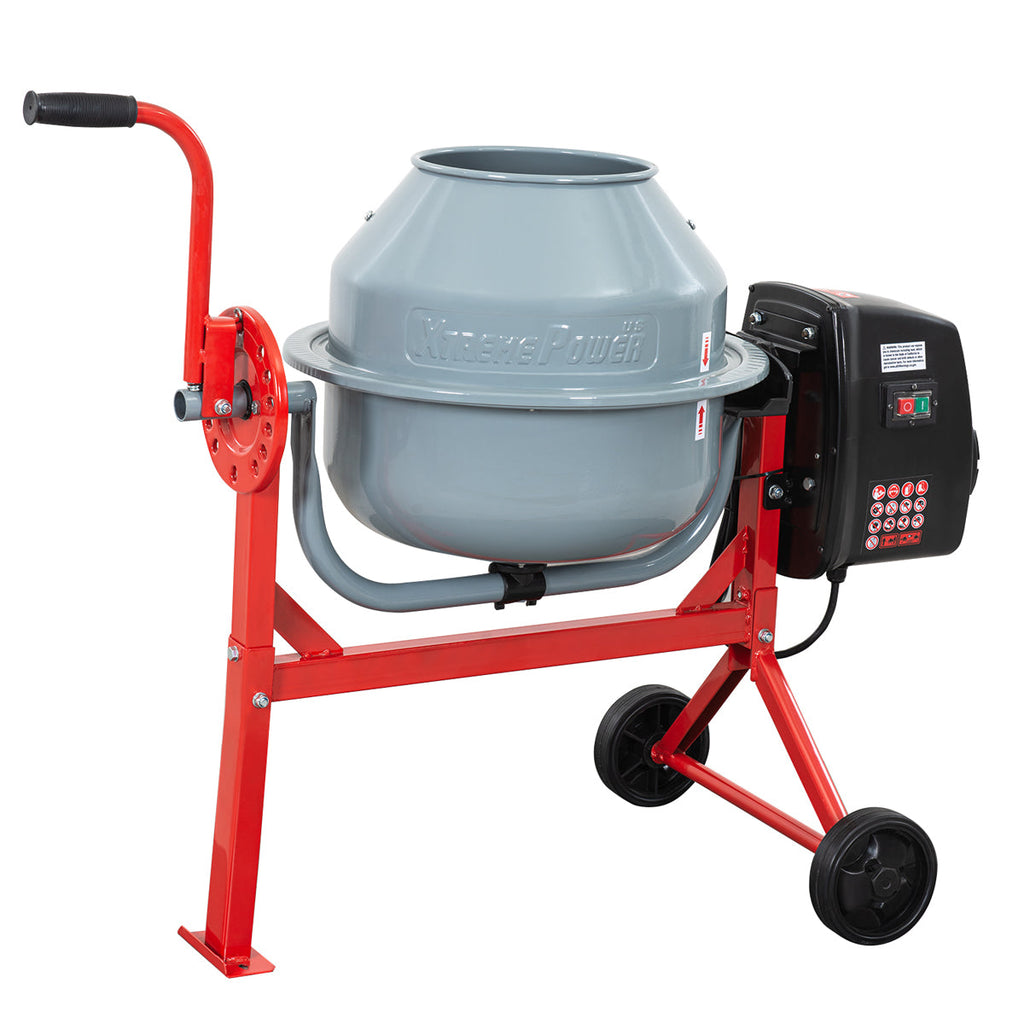 Amucolo Electric Handheld Cement Mixer 1600-Watt Concrete Cement