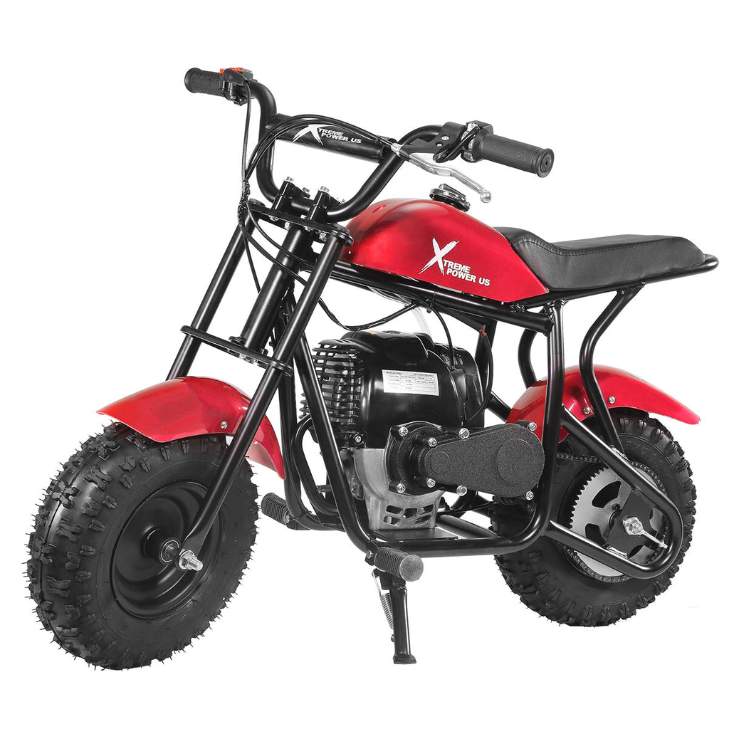 XtremepowerUS Mini Red Flame Pocket Bike Kids Adult Gas Motorcycle