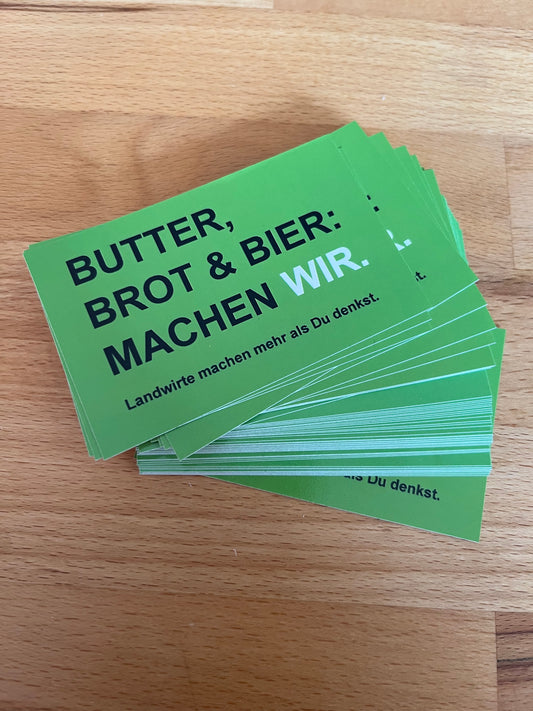 2 AUFKLEBER  Landwirtschaft dient allen  Landwirt Bauern Bauer