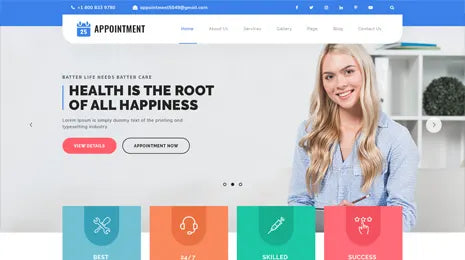 Appointment Booking WordPress Theme