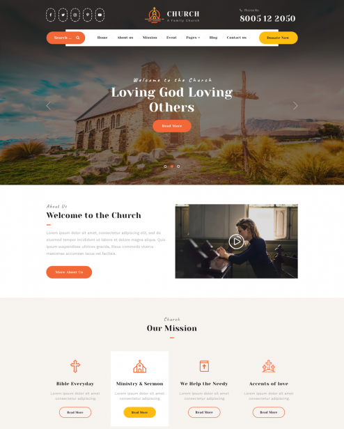 Church WordPress Theme