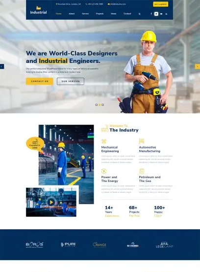 Industrial WordPress Theme