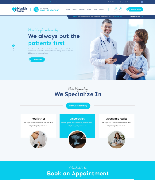 Healthcare WordPress Theme