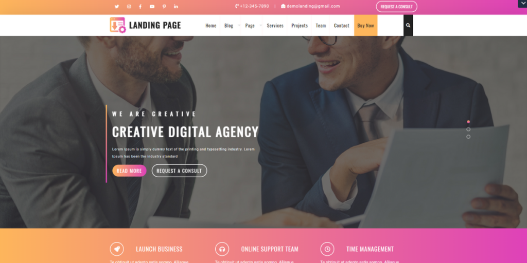 wordpress-landing-page-theme