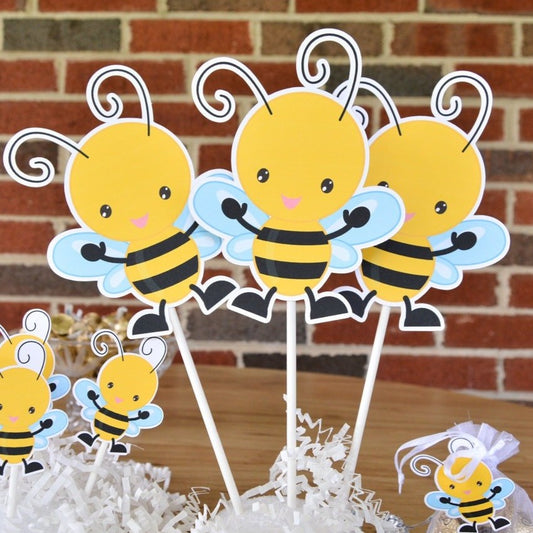 Little Bee Digital Download Favor Sticker Labels Baby Shower