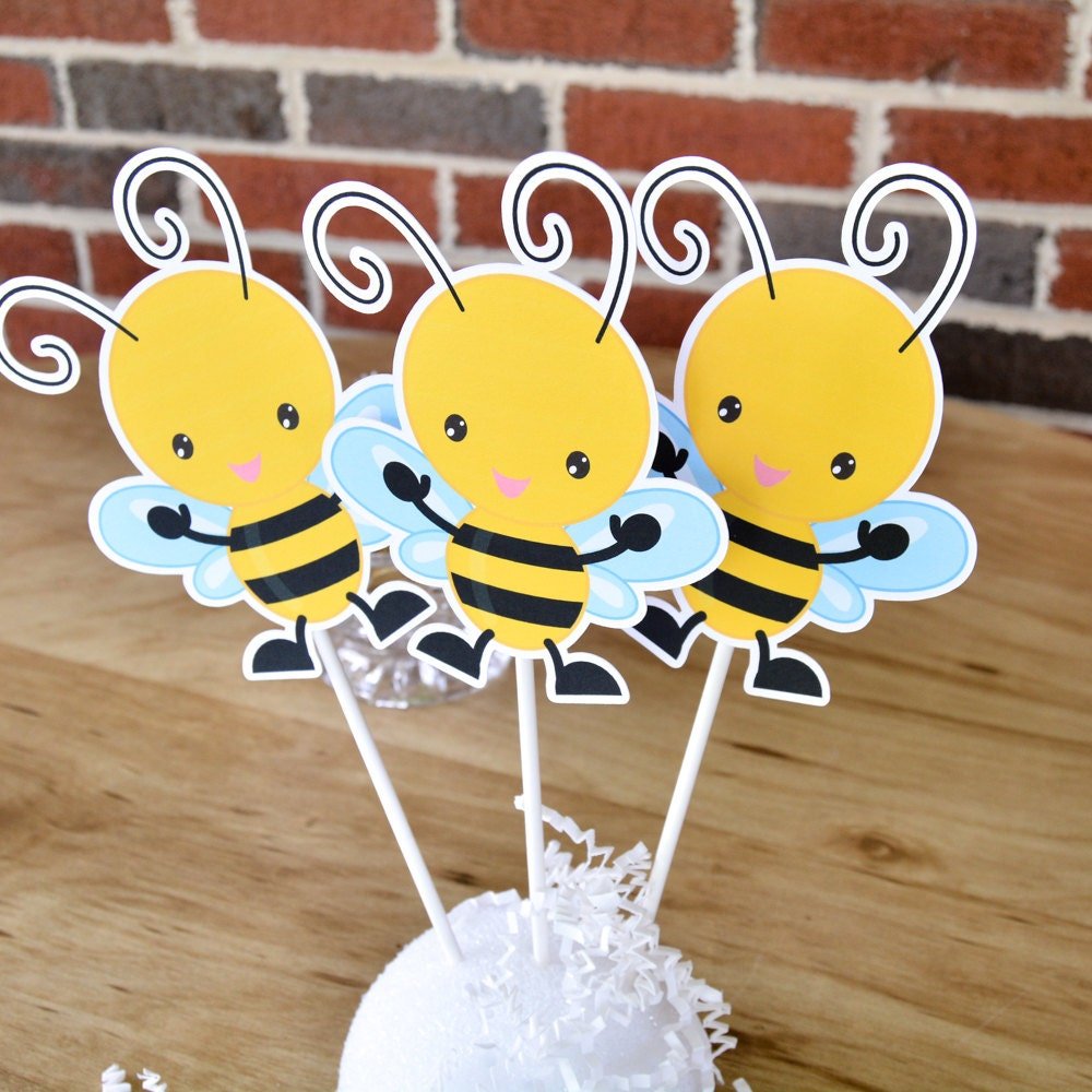 Little Bee Digital Download Favor Sticker Labels Baby Shower Birthday –