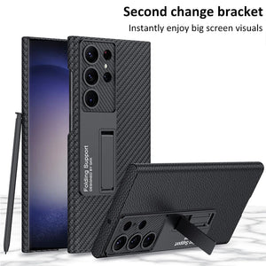 Ultra Thin Leather Case with Bracket For Samsung Galaxy S24 Series - Thor Cases