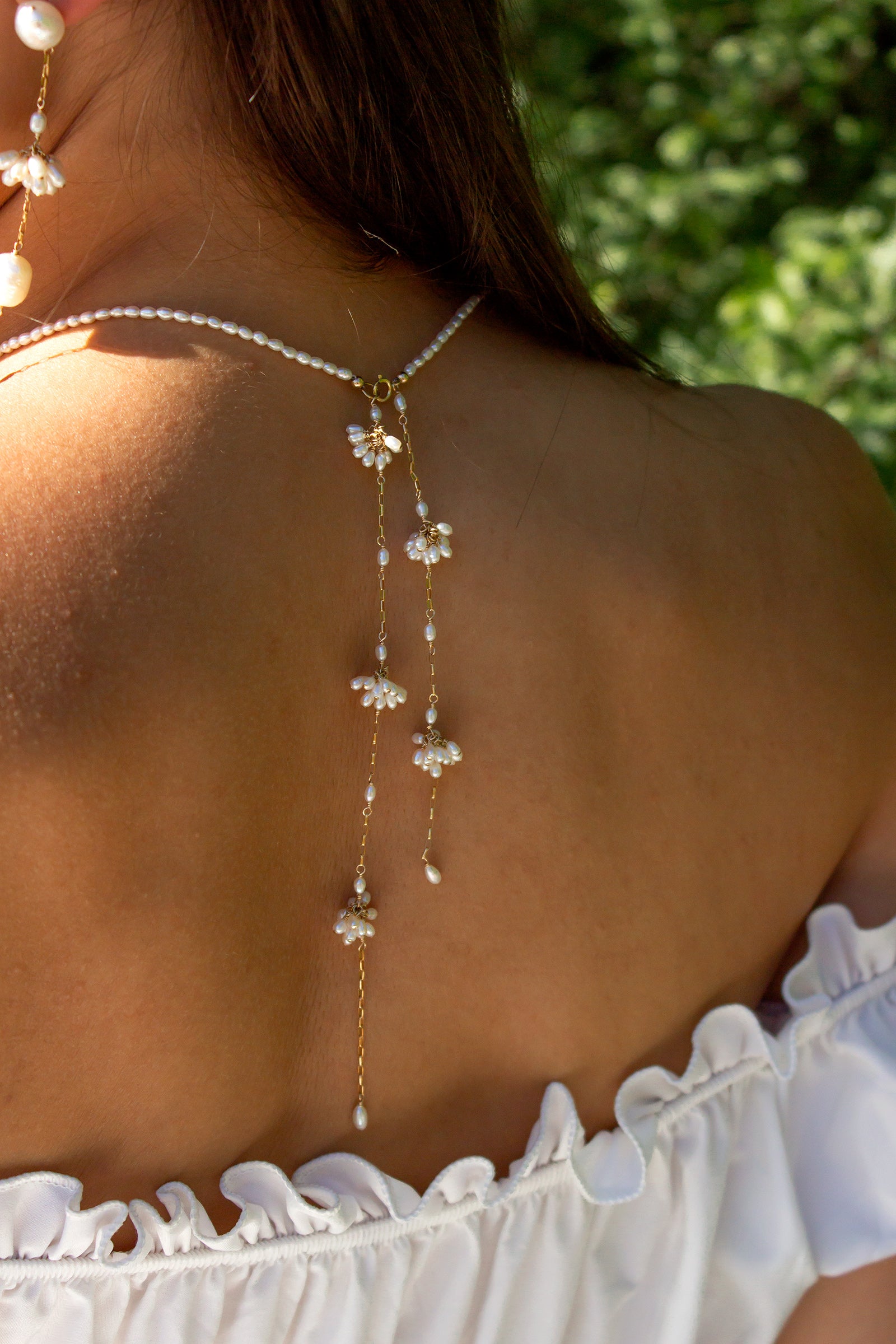 Fleurette Back Drop Necklace