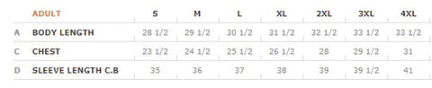 Sizing Chart