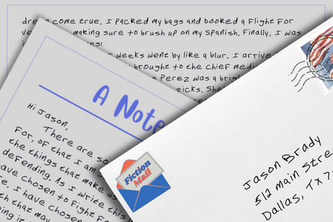 Fiction Mail is great fiction sent as personalized letters through the mail!