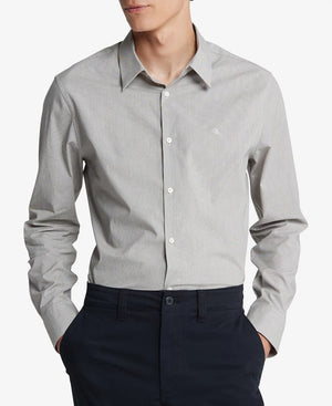 Calvin Klein MEN Slim-Fit Stretch Stripe Button-Down Shirt - DGFOutlet