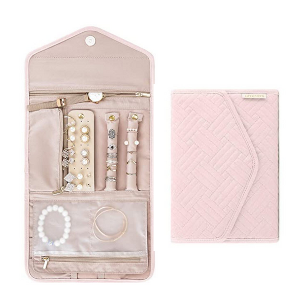 Foldable Travel Jewelry Case for Rings Necklaces Bracelets and Earrings