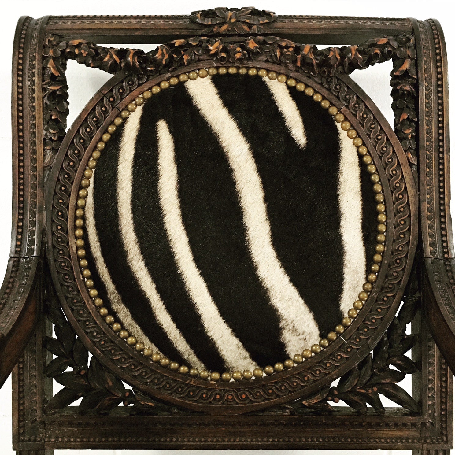 French Chair in Zebra Hide – FORSYTH