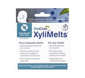 XYLIMELTS ADHERING PASTILLES FOR DRY MOUTH MINT FREE 40 EA, – Finlandia  Natural Pharmacy