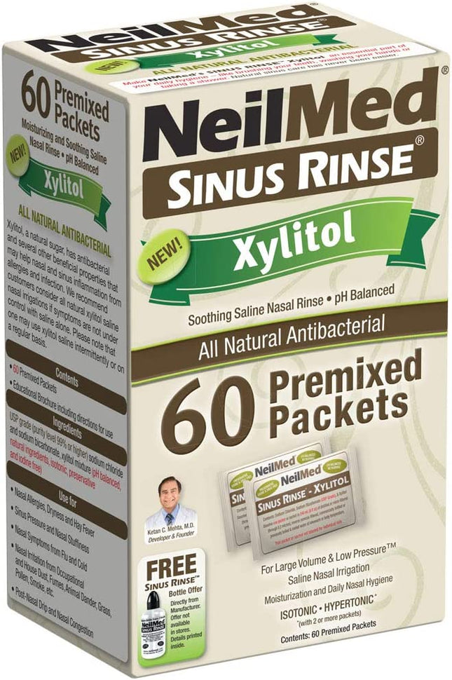 Neilmed Sinus Rinse Saline Nasal Rinse Refill Kit,, 05928000200 - Box of  100 