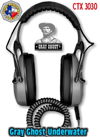 DetectorPro Gray Ghost Amphibian II Headphones for Garrett AT Max