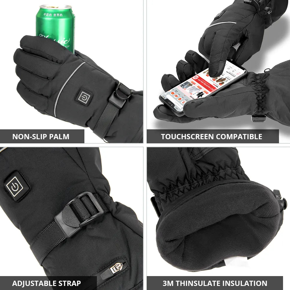 Verwarmde Winterhandschoenen met Antislip