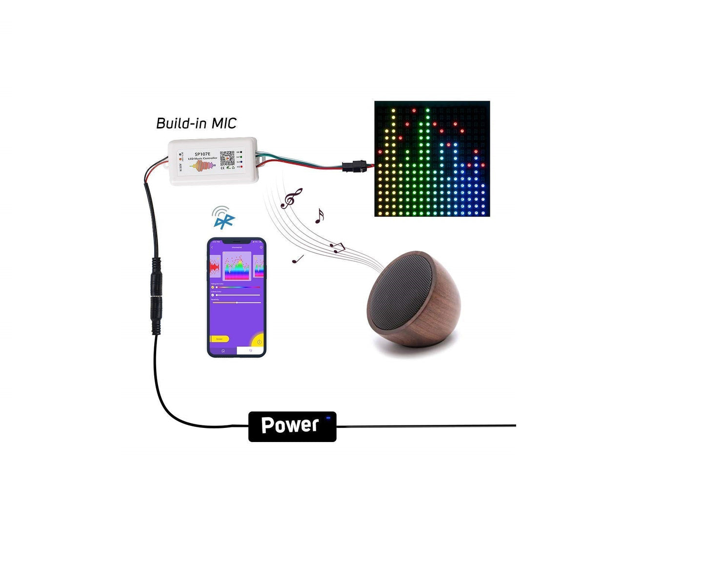 SP107E Led Music Controller – BE Components