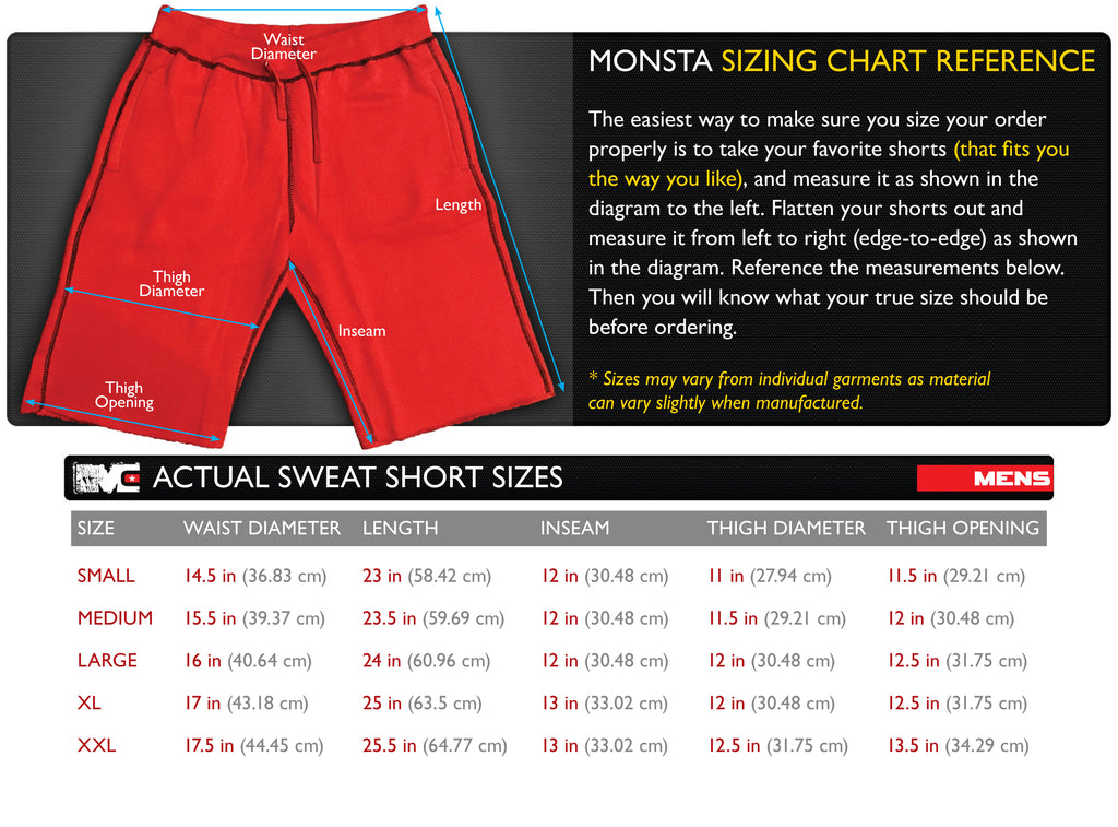 Sweatshorts, Wool and Cotton Shorts, and Trousers Size Charts : r