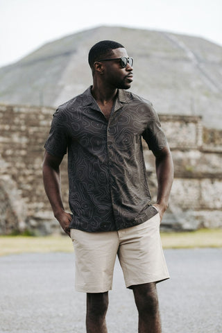 men's button up short sleeve