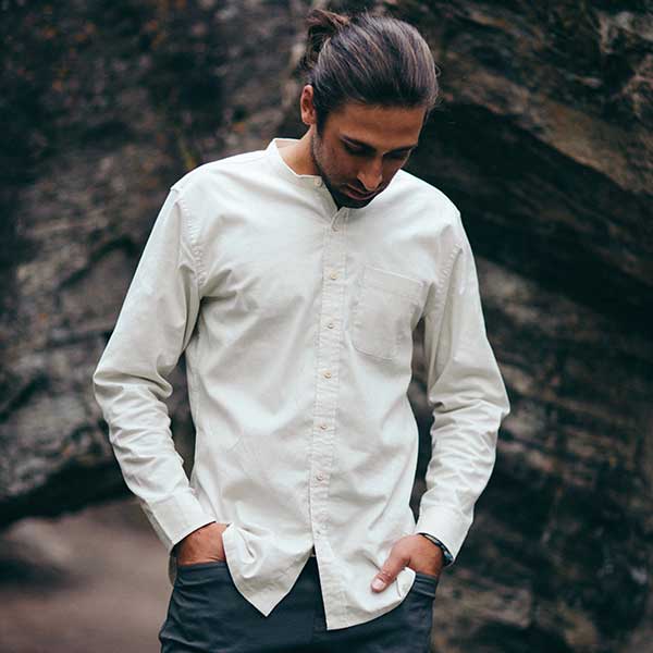 Mens Clothing | Natural Button Down Hemp Shirt | Western Rise – Western ...