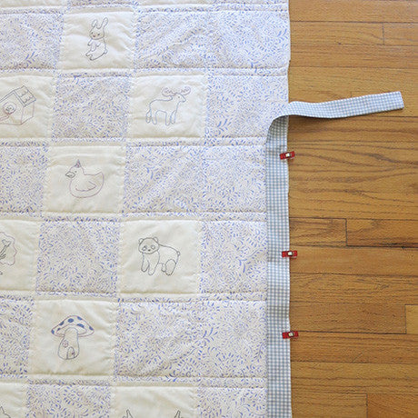 A Baby Quilt with Satin Binding & Mitered Corners — Bolt Fabric Boutique