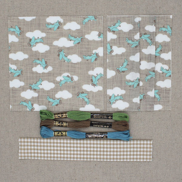 Diy Embroidered Baby Quilt Kit Menagerie Sewing Bird